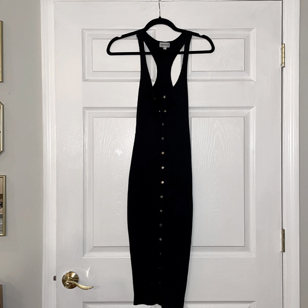 Black Superdown Midi Bodycon Dress